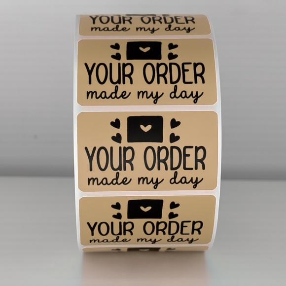 Your Order Made My Day Stickers | Pink Thank You Labels | Cute Packaging labels - Picture 11 of 11